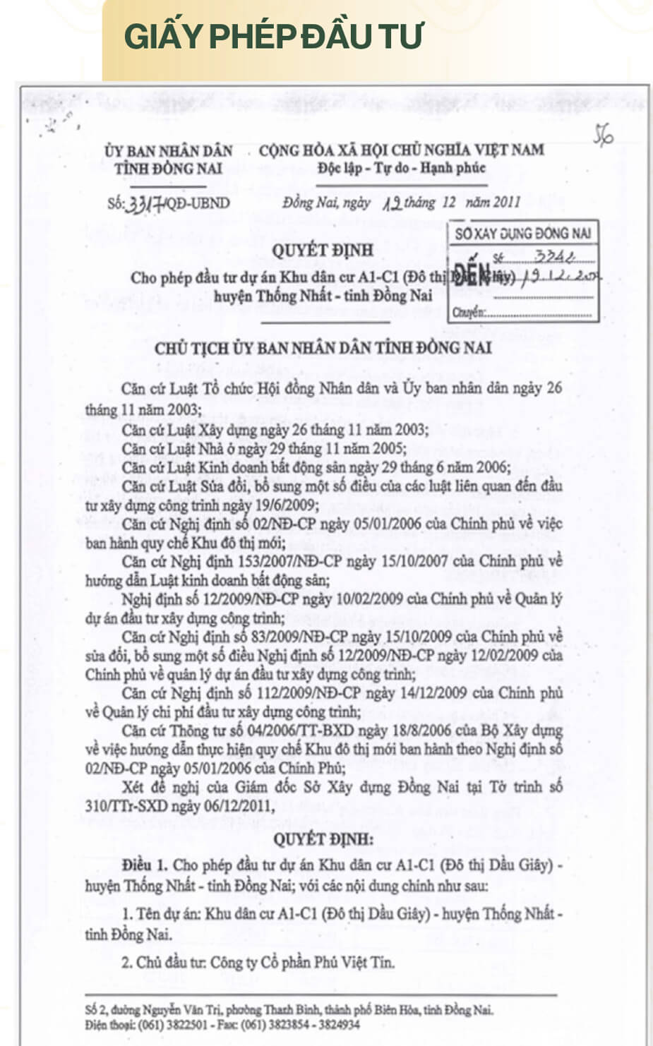 Pháp lý dự án k-home new city